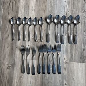 Vintage Supreme Stainless Steel Cutlery Forks And Spoons Japan Set Of Five